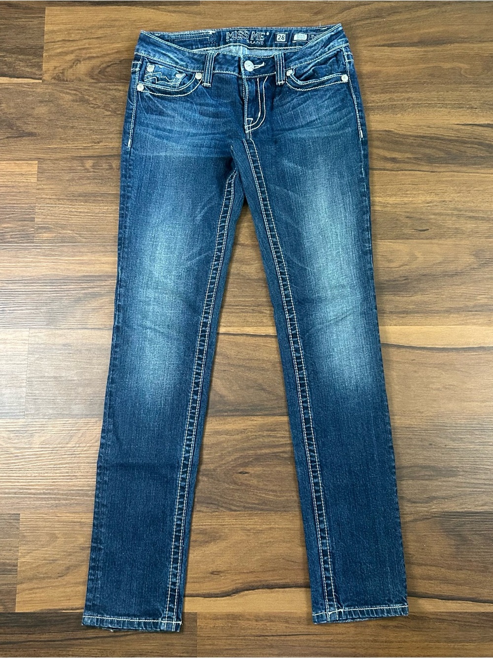Miss Me Skinny Jeans in Faded Blue Wash